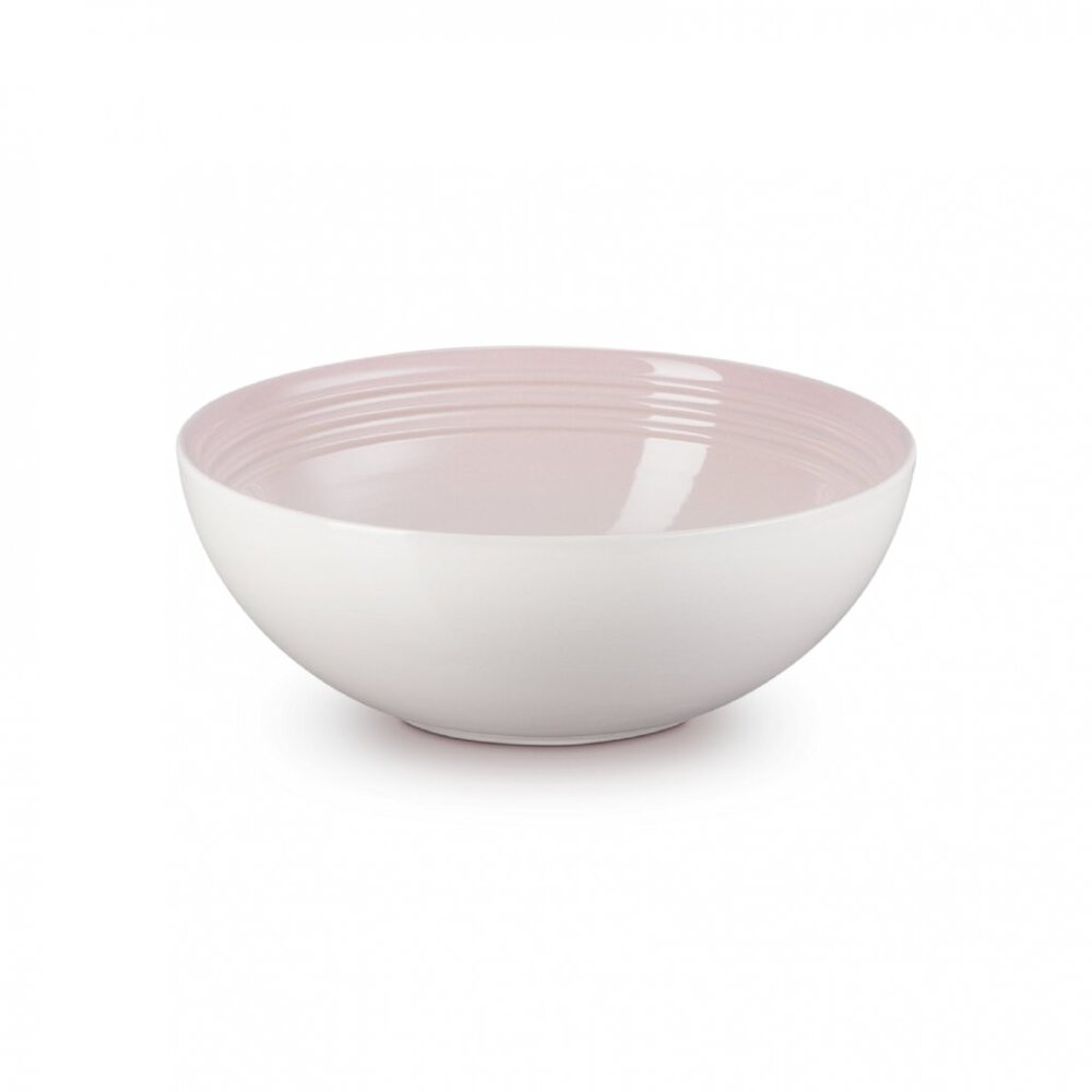 Le Creuset Stoneware Vancouver Serving Bowl 24 cm 2.2 L Shell Pink NEW